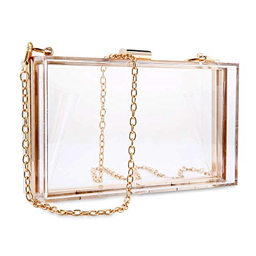 clear and gold purse