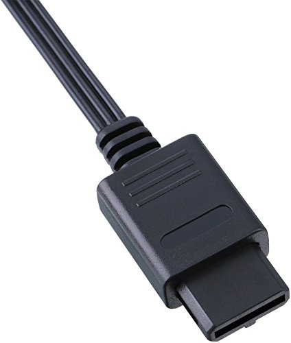 image for EEkiimy 2 Packs 6ft Replacement Composite AV Cable Cords for Nintendo 
