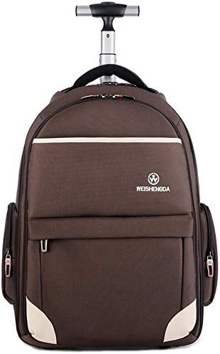 JBAG Rolling Backpack, Waterproof School College Wheeled Laptop Backpack for Women Men, Trolley Luggage, Carry-On Suitcase