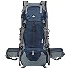 Lukasa Wandelrugzak 50 liter, heren en dames, 45 l + 5 l, waterdichte rugzak, trekkingrugzak, reisrugzak, outdoor…