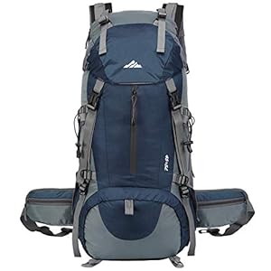 Lukasa Wandelrugzak 50 liter, heren en dames, 45 l + 5 l, waterdichte rugzak, trekkingrugzak, reisrugzak, outdoor…