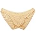 Summer Code Men's Sexy Bikini Brief Elastic Silky Ruched Back Underwear Swimwear