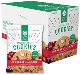 Green Plate Foods Gluten Free Cookies | Healthy Snacks Made With All Natural Ingredients - 16 Count (Cranberry Almond)