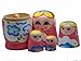 Pink Set of 5 Cutie Nesting Dolls Matryoshka Madness Russian Doll by LittleTiger