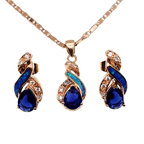 Vanessa Australian Blue White Fire Opal Jewelry Sets Nigeria Ubuy