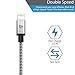 Smarty iPhone Charger MFi Certified Lightning Cable 6ft 3 Pack Nylon Braided Fast Charging & Sync Power Cord for iPhone X 8 / 8 plus 7 / 7 Plus / 6 / 6S / 6 Plus / 6S Plus / 5 5S 5C SE iPad 2 3 4