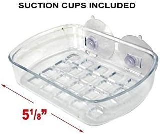 COLIBROX soap Dish Suction Wall Holder Bathroom Shower Cup Sponge Dish Basket Tray