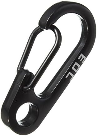 Keyring - EDC 10 pieces Carabiner clip Carabiner key holder keyring Black