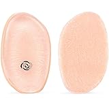 2-Pack Silicone Makeup Sponge By iCharm: Drop-Shaped Hypoalergenic Blender & 2-sided Silisponge/Cotton Powder Puff-Reusable,Easily Washed, Zero Foundation Absorption Applicators-Beauty, Cosmetics Tool