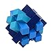 KINGOU Blue Wooden Fifteen Oblique Sticks Puzzle Brain Teaser Puzzles