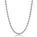 Besteel 4mm Mens Womens Stainless Steel Twist Rope Chain Necklace 24 Inch