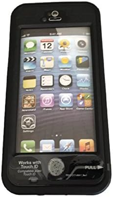 iPhone Latest Waterproof Protective Hard Cell Case for Apple 5 5s Awesome Shockproof Defense Slim and Tough TPU/Silicone Design for Drop Protection Durable Armor to Cover your iPhone Touch Sensor Fits All Versions of 5/5s (Black)