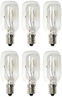 Salt Lamp Products BL1 15T7 Incandescent & Appliance T7 Bulb with Candelabra Base, Clear Light, 15W, 6 Piece