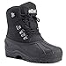POLAR Mens Snow Waterproof Duck Hiking Bean Hiker Walking Short Ankle Boots - Black - US10/EU43 - YC0439