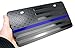 LFPartS USA Black Flag Metal Embossed License Plate (12