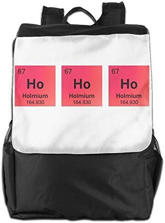 Benpo HoHoHo Christmas Chemistry Outdoor Backpack Lightweight Fashion Travel Bag Casual Large Shoulder Book Bags One Size