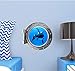 Porthole Window Wall Decal Killer Whale and Cub Silver Port Scape Orca Baby Whale Ocean Sea Animal Wall Art Peel and Stick Kids Room Decor 12 inch