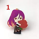 Anime BanG Dream! Rubber keychain Key Ring Race
