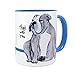 Farting English Bulldog Mug by Pithitude - One Single 11oz. Blue Coffee Cup