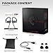 Bluetooth Headphones, SHUHUA Wireless Headphones IPX7 Waterproof Stereo Sweatproof Earbuds, Best in-Ear Earphones w/Mic for Workout, 7-9 Hours Battery Noise Cancelling Headsets (Black) …