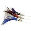 Offshore-fishing-lures-3-pack-saltwater-trolling-feather-jigs-fully-rigged-in-assorted-colors