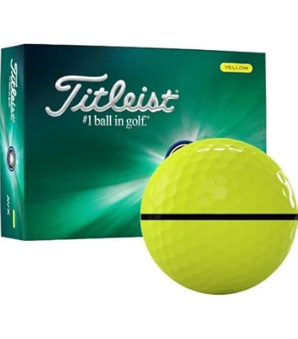 Titleist AVX 2022 ゴルフボール（イエロー） 4箱セット Amazon.com : Titleist AVX Yellow AlignXL Golf Balls : Sports
