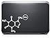 Caffeine Molecule Decal by Buttered Kat (White)