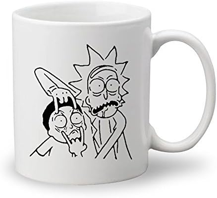 Rick and Morty Metal Face Custom Mug