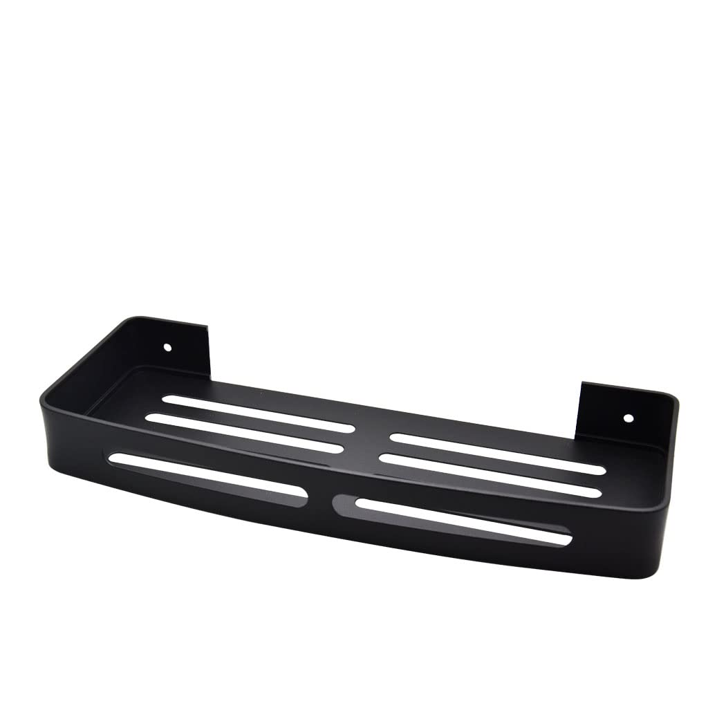 Hoshen Bathroom Storage Rack, Non-Perforated Toilet Wall, Triangle Wall, Bathroom, Space Aaluminum Toilet, Bathroom Storage, Long Black