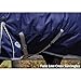 WeatherBeeta ComFiTec Essential Combo Neck Heavy Horse Blanket, Navy/Silver/Red, 81