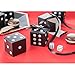 AWELL Black Dice Favor Box Bulk 2x2x2 inches with Black Ribbon, Casino Party Decoration, Pack of 50