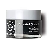 Eve Hansen Activated Charcoal Bentonite Clay Face Mask | Detoxifying Facial Mask with Dead Sea Mud, Kaolin Clay, Lavender, Camellia | Blackhead Remover, Acne Scar, Pore Minimizer | 1.7 oz