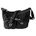 Lewis N. Clark RFID Blocking Anti-theft Satchel Bag + Messenger Bag for Women, Travel or Work Bag with Slash Resistant Material, Locking Zippers & Adjustable Shoulder Strap, Onyx