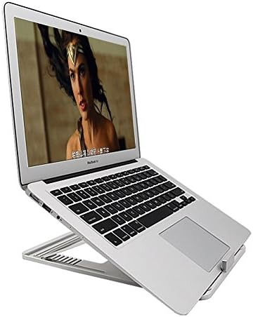 Sevnsun Laptop Stand Foldable Notebook Holder 10 Angle Adjustable Stand Display Mount Compatible with 11-15.6 Inch Notebooks,Silver