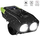 LETOUR LED Bike Light, Rechargeable Super Bright IPX6 Waterproof Bicycle Accessories Horn Speaker 2000mAh 800 Lumens Glare Flashligh