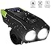 LETOUR LED Bike Light, Rechargeable Super Bright IPX6 Waterproof Bicycle Accessories Horn Speaker 2000mAh 800 Lumens Glare Flashligh