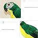 LWINGFLYER Green Artificial Parrot Life Size Foam Feather Parrot Macaw Birds for Decoration Costume Shoulder Ornament Modern Home Garden Party Decor (13.8inch/35cm)