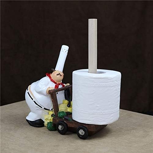 gdxy Tissue box Fat Cook Figurine Tissue Stand Decor Chef Bathroom Paper Dispenser Napkin Holder Daily Life Houseware Facilities Ornament Craft