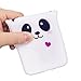 iPhone 5/5S/SE Case [Panda Series] Aeeque Ultra Thin [Slim Fit] 3D Cartoon Candy Color Soft TPU Silicone White iPhone 5SE Phone Case Bumper Shockproof iPhone 5 5S Protective Cover Gifts for Girls Boys