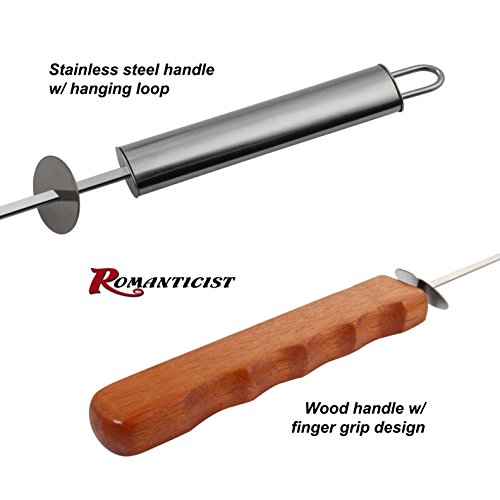 image for ROMANTICIST Barbecue Skewers Set - Stainless Steel Skewers Flat Metal 