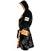 Cleto Reyes Satin Boxing Robe with Hood - Black/Gold