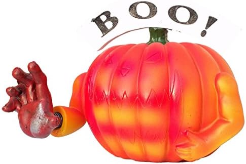 Halloween Scary Pumpkin Joker style Jack O'lantern Spooky Bobble Finger Bobblehead