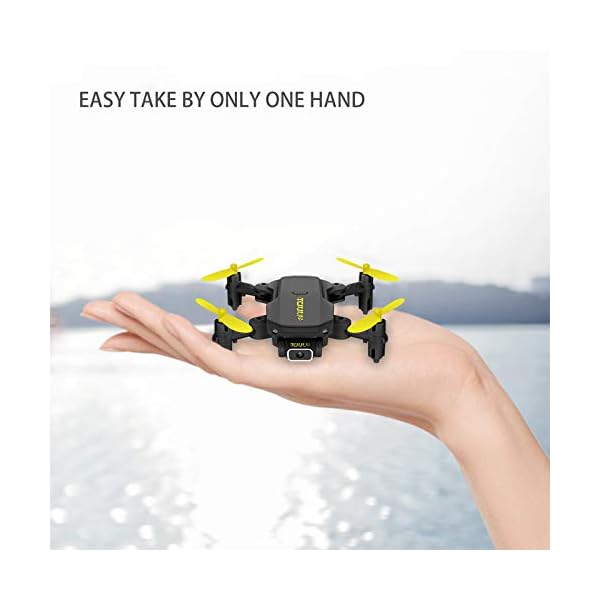 TCMMRC Peak Bird Mini-WLAN-FPV mit 0,3 MP / 5,0 / 4 kMP HD-Kamera Faltbarer RC-Drohnen-Quadcopter RTF mit LED-Licht… – Bild 6