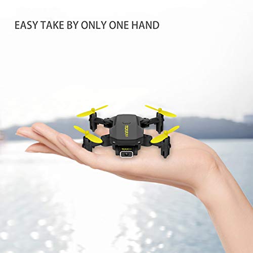 TCMMRC Peak Bird Mini WiFi FPV with 0.3MP/5.0/4KMP HD Camera Altitude Hold Mode Foldable RC Drone Quadcopter RTF with LED Light, One-Key Automatic Return, for Children, Adults and Beginners