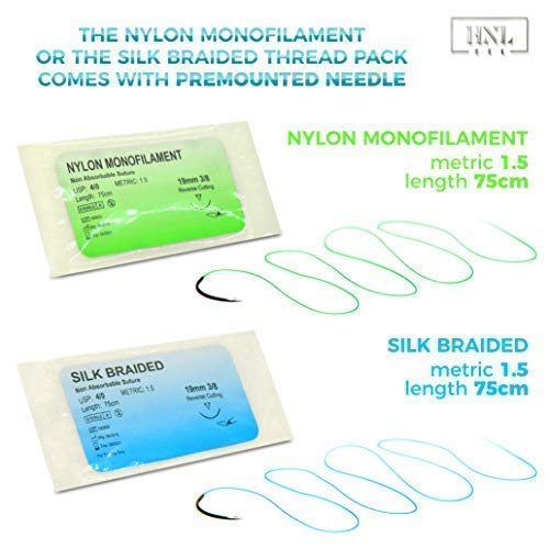 image for HNL USA Suture KIT – Practice Emergency Medical Sutures with 3D Sili