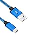 Micro USB Cable 3-Pack 6ft / 1.8m, BeneStellar Premium Nylon Braided USB 2.0 A Male to Micro B Charger Cord for Samsung, LG, Motorola, Nexus, HTC, Sony, Android Devices and More (Blue+Red+Gold)