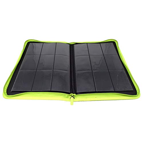 docsmagic.de Pro-Player 9-Pocket Zip-Album Light Green - 360 Card Binder - MTG - PKM - YGO