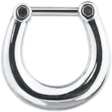 Plain Style 316L Surgical Steel Septum Clicker 16 GA