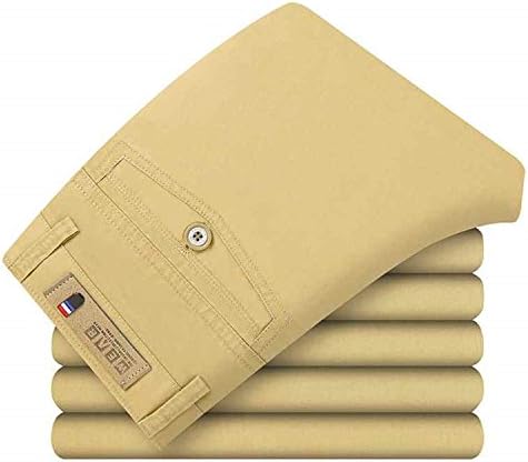 Zdddykyou Special Cotton Men Pants Straight Long Pants Male Fitness Classic Summer Thin Business Casual Men Trousers khaki31