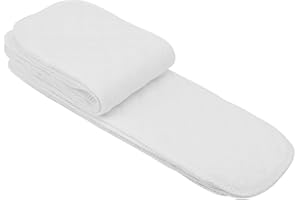 10-Piece Set of Soft, Breathable Organic Cotton Cloth Diaper Nappy Liners Rt, 6 Layers for High Absorbency, Suitable for Most